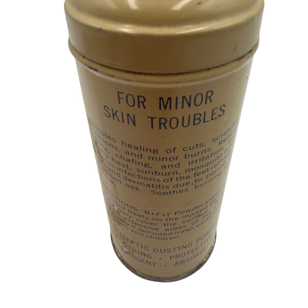 Merck Sharp &‎ Dohme BFI Antiseptic First Aid Powder Tin Has Some Content 1.25oz - Picture 6 of 7